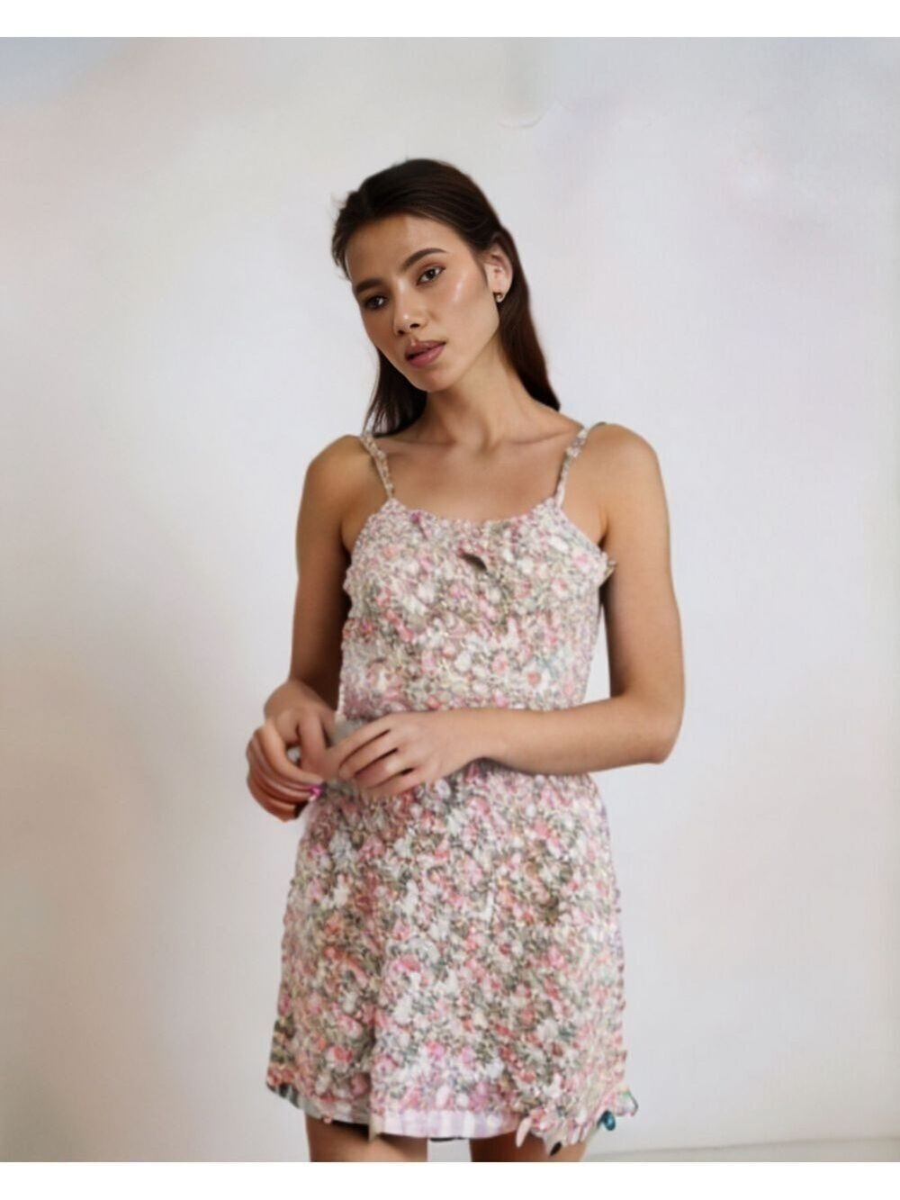 Poetry Brand Floral Spaghetti Strap Mini Dress